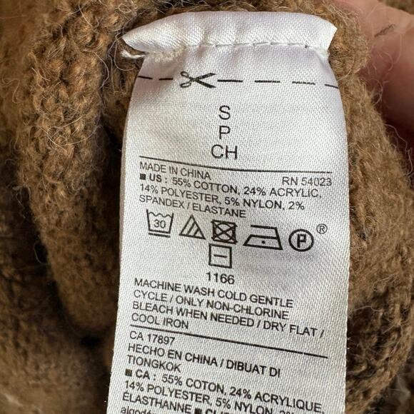 Southwestern Aztec Cabin Print Woodsy Forest Brown Knit Pullover Sweater Small - Picture 5 of 5